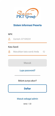 Participant login